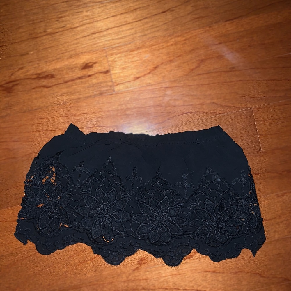 Black Bandeau Top